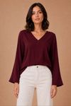 BLUSA MANGA SINO BORDO
